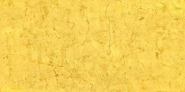 Текстура Старой Потрескавшейся Поверхности Стены Свеженанесенной Желтой Краской — стоковое фото