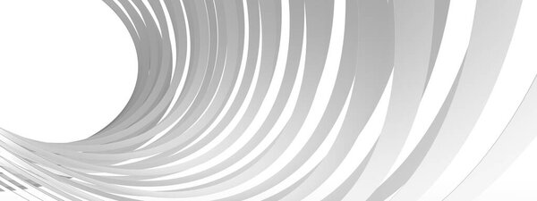 Multi-layered minimalistic white abstract background from rings.