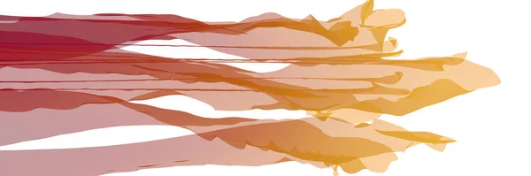 Rot Gelber Stoff Entwickelt Sich Den Wellen Wind Schöne Abstrakte — Stockfoto