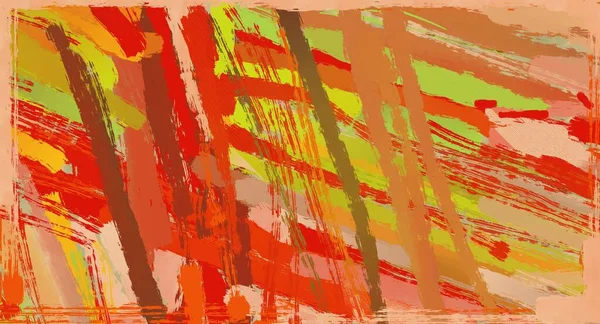 Smears Plátně Lehkomyslně Naneste Barvu Různých Barev Plátno Nakreslená Abstrakce — Stock fotografie