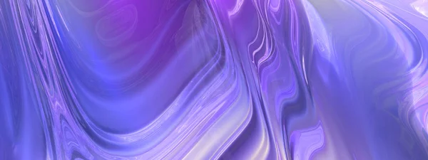 美丽的淡紫色液体抽象背景 光线反射和折射很多 — 图库照片