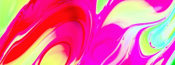 Fluid abstract curves background illustration. Vibrant liquid marble colorful abstraction. 3D illustration, 3D rendering.