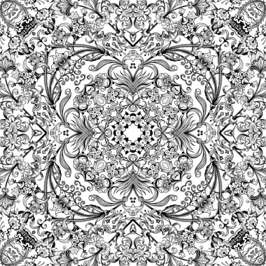 Vektör etnik doğa süs arka planı