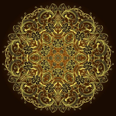 Vektör dekoratif etnik illüstrasyon.