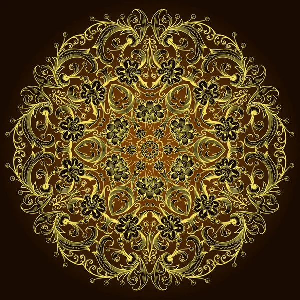 Illustration ethnique florale vectorielle. — Image vectorielle