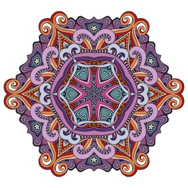 Vektör dekoratif çiçek çizimi