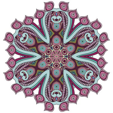 Vektör dekoratif çiçek çizimi