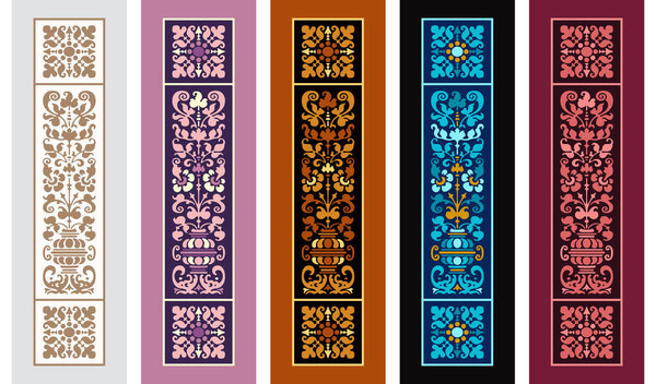 Набор абстрактных декоративных этнических закладок
