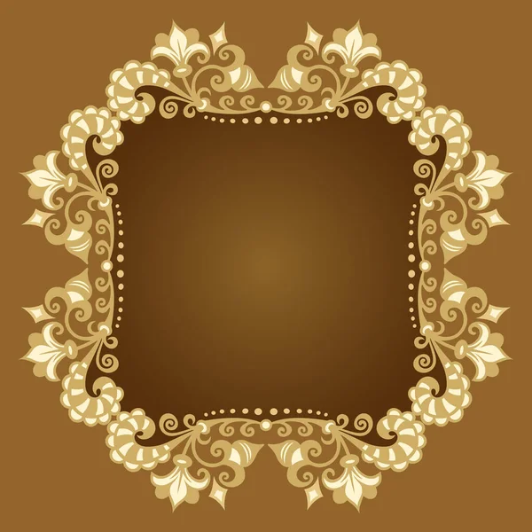 Vector sierlijke natuur vintage frame — Stockvector