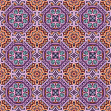 Vektör soyut etnik el çizimi arkaplan