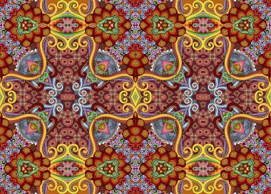 Vektör etnik süslemesel renksiz desen