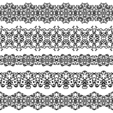 Soyut etnik doğa, kusursuz çizgili sanat çizgileri