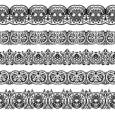 Soyut etnik doğa, kusursuz çizgili sanat çizgileri