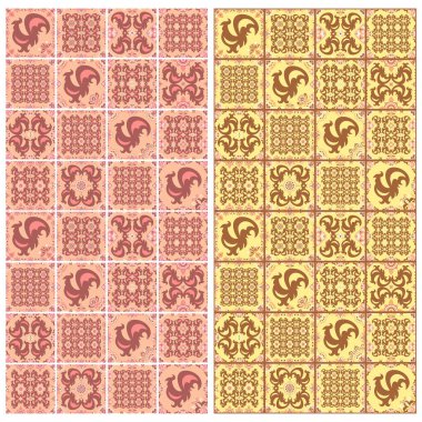 Soyut süslemeli yama pürüzsüz desen.