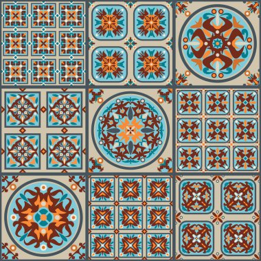 Soyut vektör etnik unsurları arka plan.