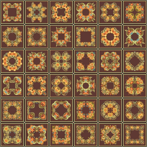 Patrón de parche abstracto vectorial. Fondo de mosaico — Archivo Imágenes Vectoriales
