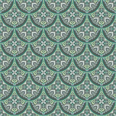 Vektör kusursuz desen. Etnik doğa geçmişi