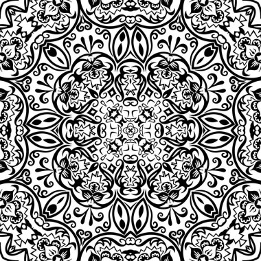 Vektör etnik el süslemeli arkaplan.