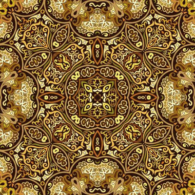 Vektör etnik doğa süs arka planı