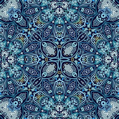 Vektör etnik doğa süs arka planı