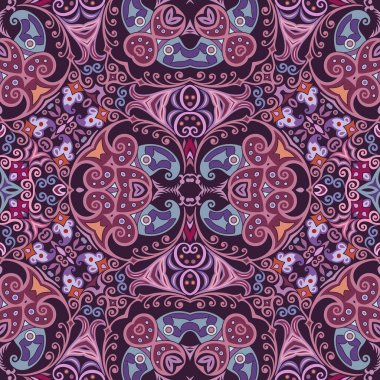 Vektör etnik doğa süs arka planı