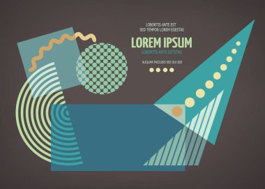 Soyut geometrik modern asimetrik tasarım.