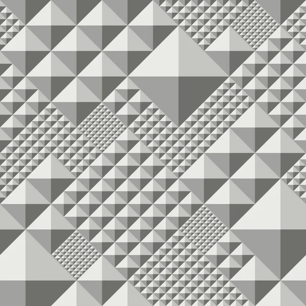 矢量三角形凸抽象无缝线图案 — 图库矢量图片