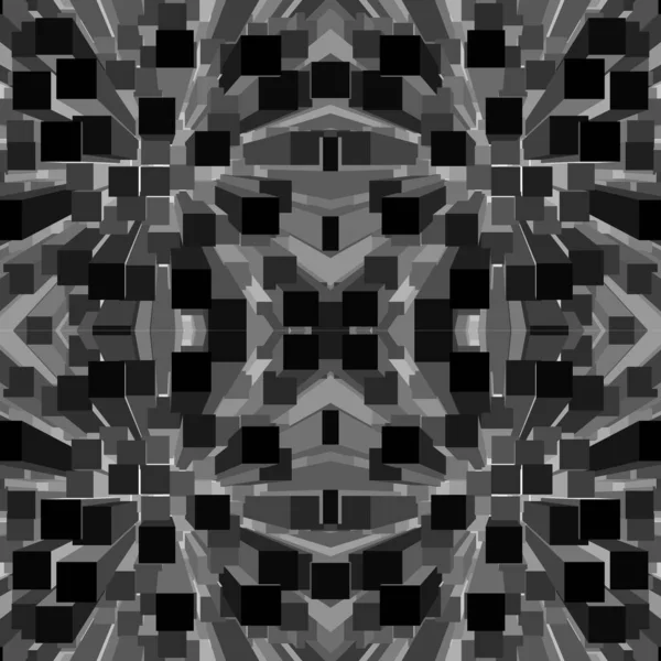 Vektör soyut perspektif küpleri pürüzsüz desen