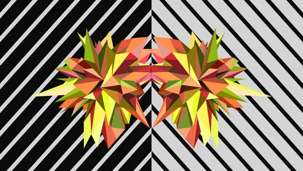 Diseño de forma asimétrica geométrica abstracta . — Archivo Imágenes Vectoriales