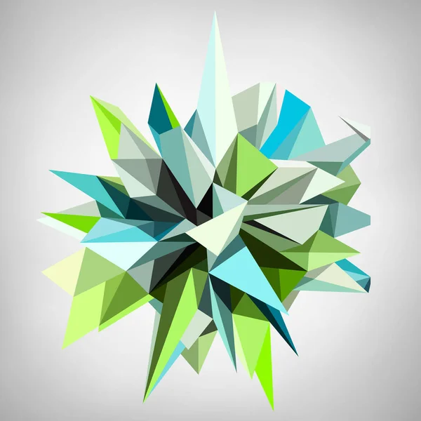 Diseño de forma asimétrica geométrica abstracta — Vector de stock