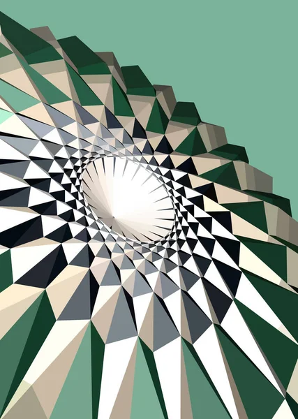 Абстрактная геометрическая оптическая иллюзия — стоковый вектор