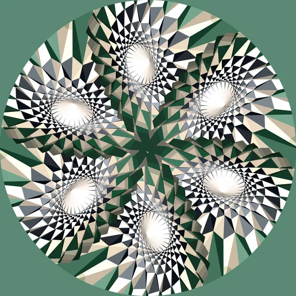 Figure abstraite d'illusion d'optique géométrique — Image vectorielle