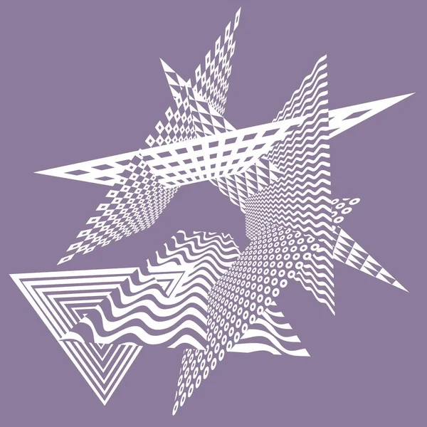 Soyut geometrik modern asimetrik tasarım — Stok Vektör
