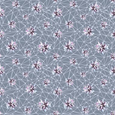 Soyut geometrik üçgen dikişsiz desen