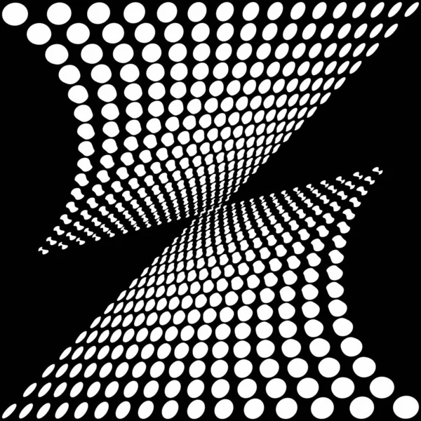 Abstrakt geometriskt element med distorsionseffekt — Stock vektor