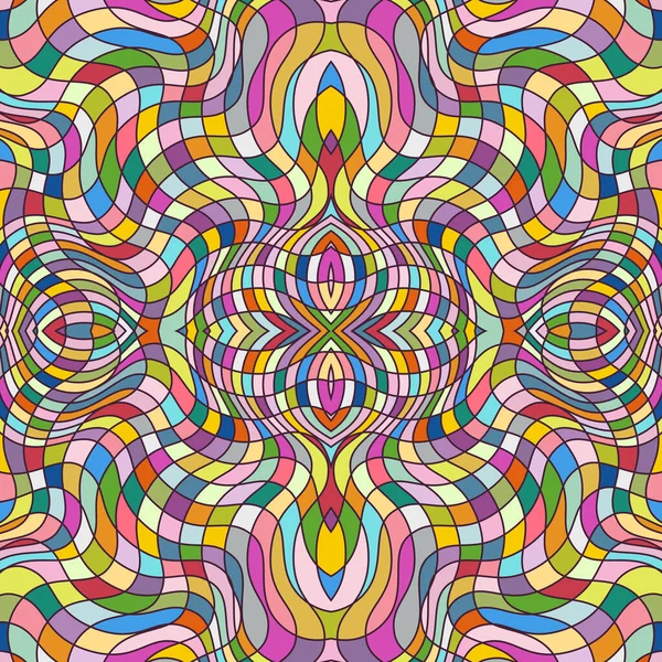 矢量抽象彩色网格无缝模式 — 图库矢量图片