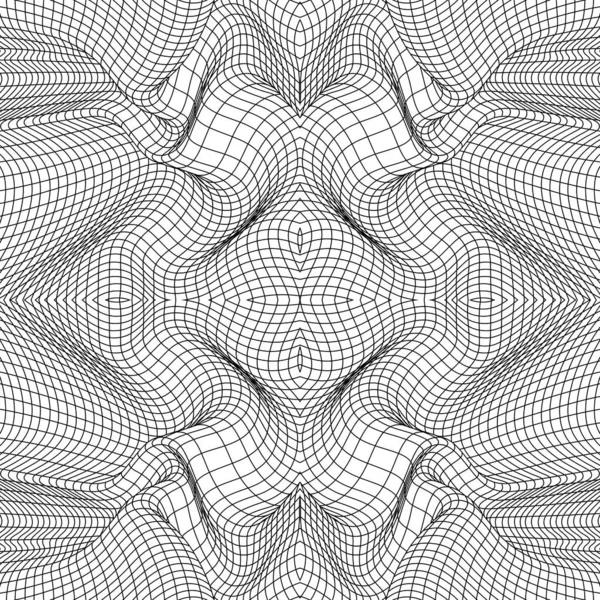 Geometrisches lineares Muster mit geringem Poly-Anteil — Stockvektor