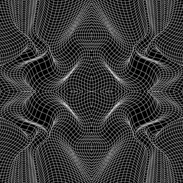 Geometrik düşük poli doğrusal dikişsiz desen — Stok Vektör