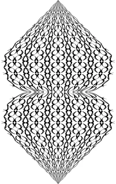 Векторная абстрактная геометрическая черно-белая форма — стоковый вектор