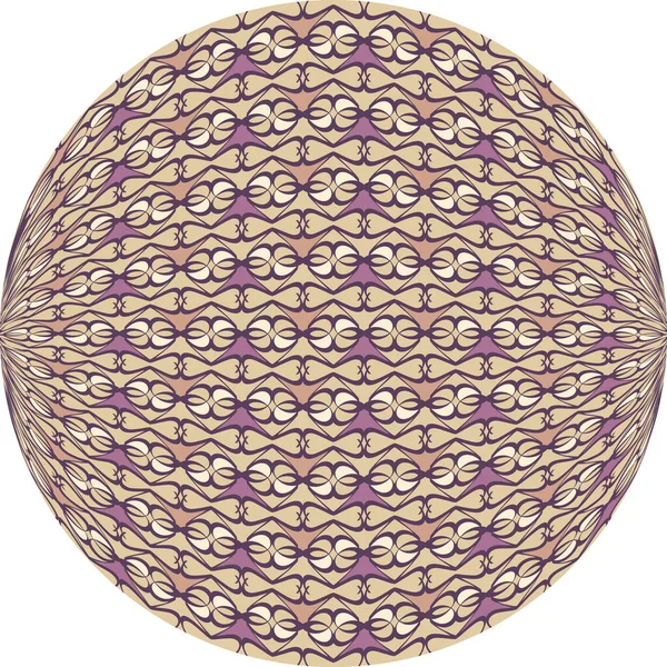 Cercle géométrique vectoriel avec éléments déformés — Image vectorielle