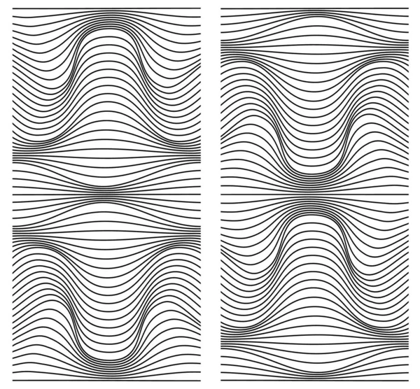 ベクトル抽象線のパターンセット. — ストックベクタ