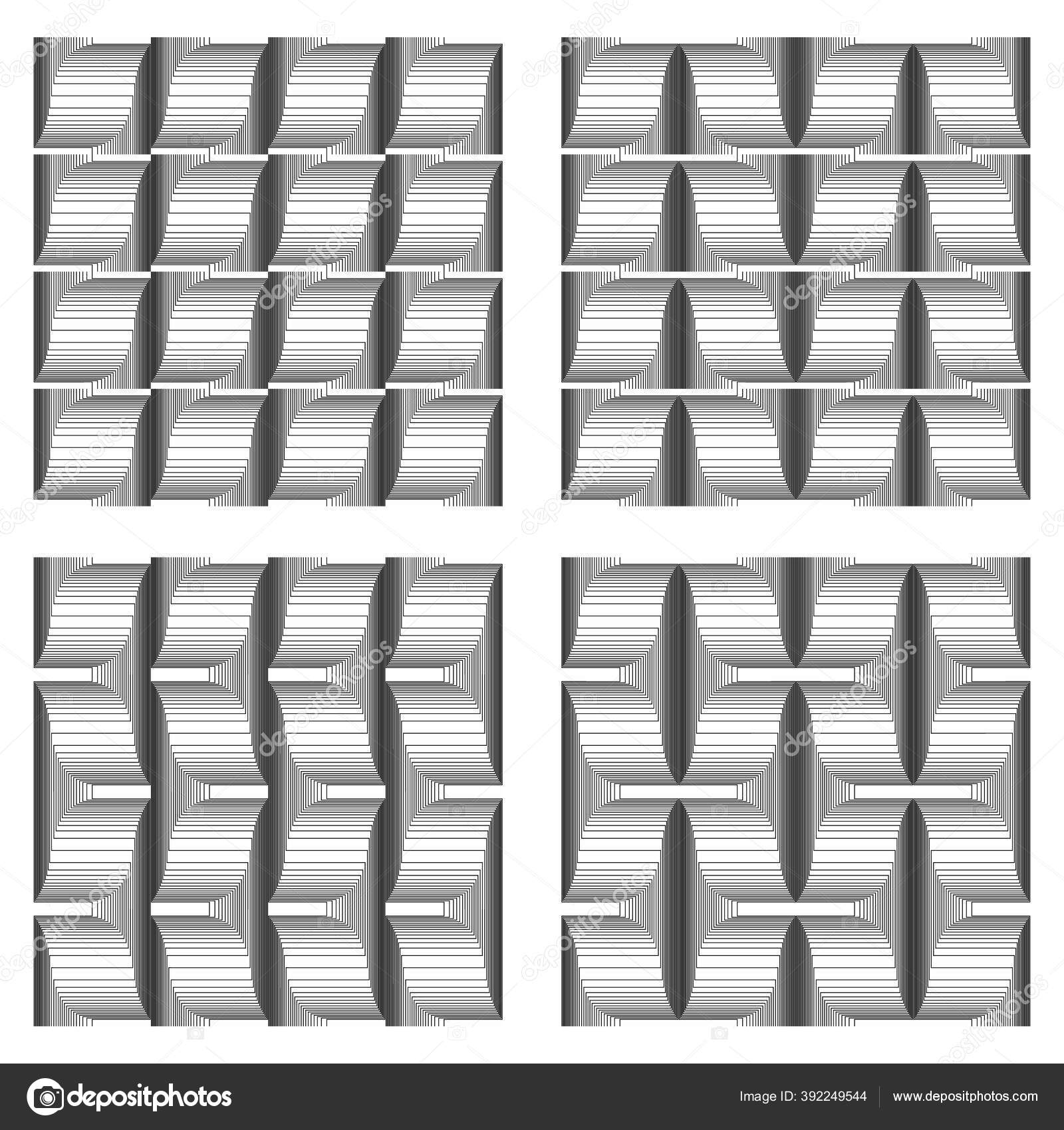 Vector abstract line patterns set. Stock Vector Image by ©KTVector ...