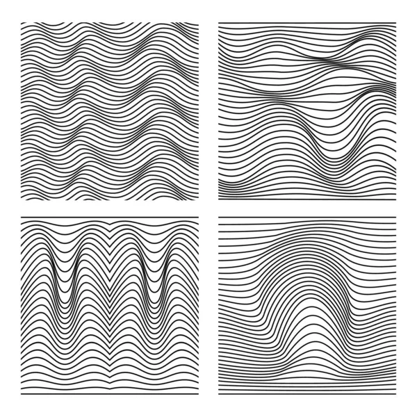 ベクトル抽象線のパターンセット. — ストックベクタ