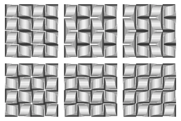 ベクトル抽象線のパターンセット. — ストックベクタ