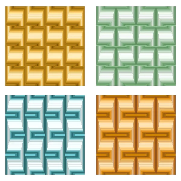 Conjunto de fondos de elementos rítmicos de rayas vectoriales — Archivo Imágenes Vectoriales