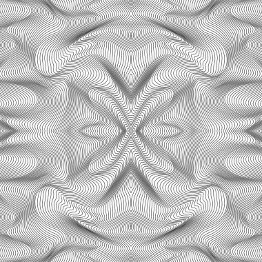 Vektör soyut çizgileri deseni. Dalga arkaplanı