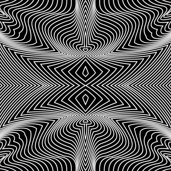 Modèle de lignes abstraites vectorielles. Fond des vagues — Image vectorielle