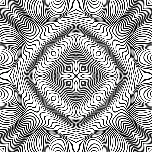 Modèle de lignes abstraites vectorielles. Fond des vagues — Image vectorielle