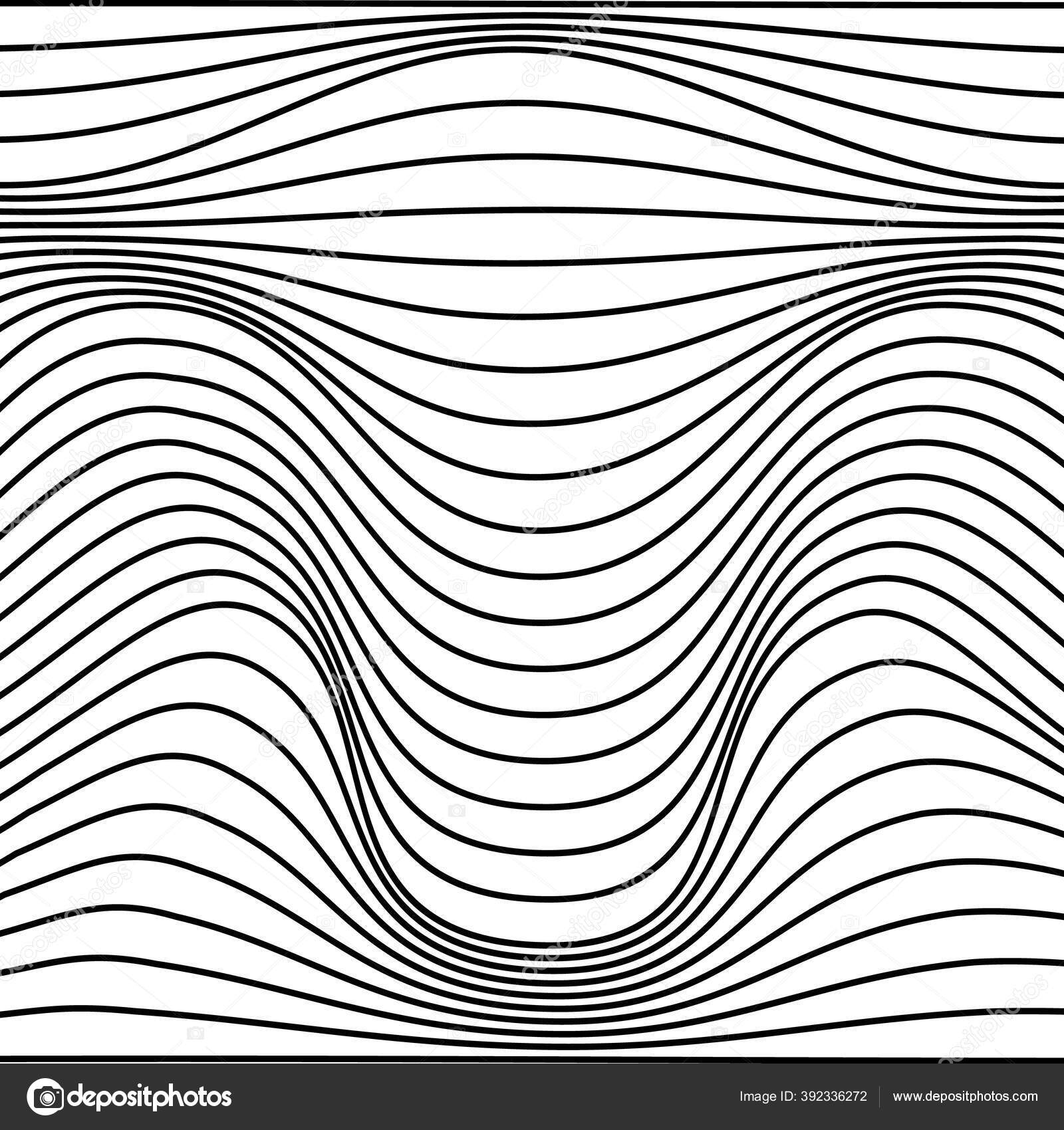 Vektor abstrakte linjer mønster. Bølger baggrund Stockvektor af ©KTVector  392336272, image size:1600x1700