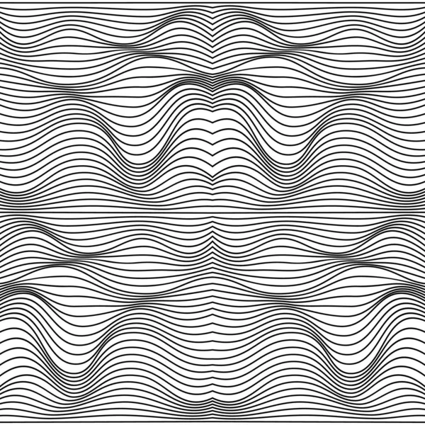 Vector abstract lines pattern. Waves background — Stock Vector